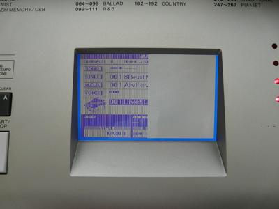 yamaha dgx 620 screen